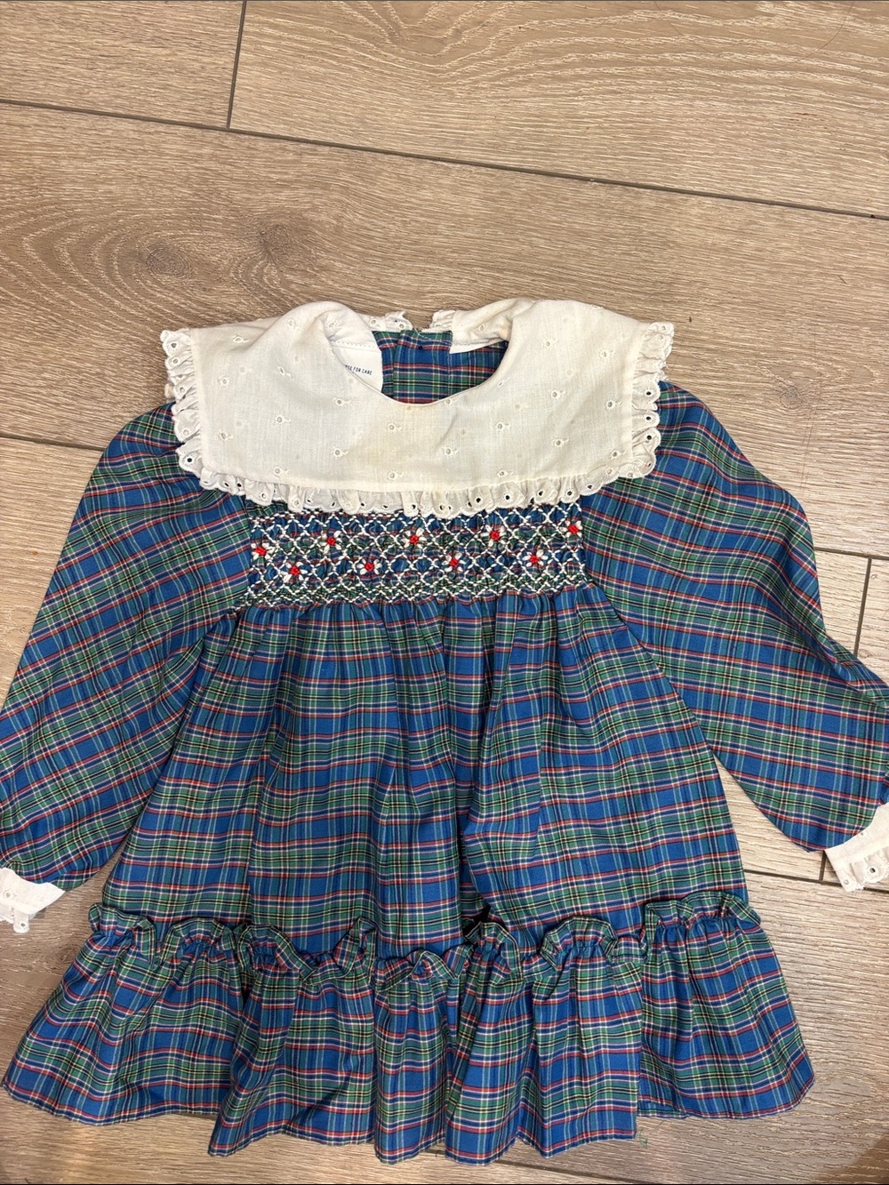 Polly Flinders vintage smocked dress 2t